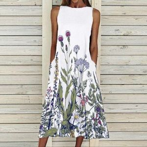 Floral midi dress